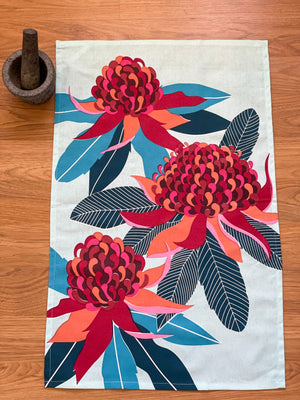 Waratahs Tea Towel - Cute floral homewares