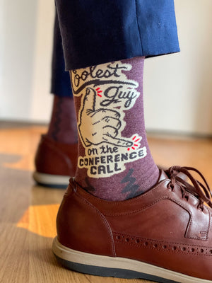 Coolest Guy on the Conference Call Socks