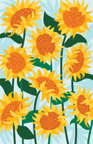 Cute Sunflower Print Tea Towel - Best floral accessories