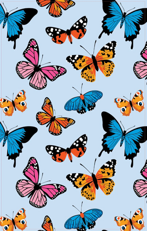 Butterfly Print Tea Towel - Colourful Dish Towels Australia